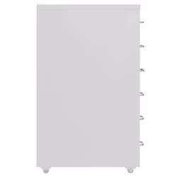 vidaXL Mobile File Cabinet Grey Metal Home Office Storage File Filing Cabinet