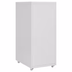 vidaXL Mobile File Cabinet Grey Metal Home Office Storage File Filing Cabinet