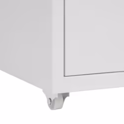 vidaXL Mobile File Cabinet Grey Metal Home Office Storage File Filing Cabinet - Additional view 6