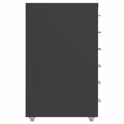 vidaXL Mobile File Cabinet Anthracite Metal Office Storage File Filing Cabinet