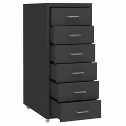 vidaXL Mobile File Cabinet Anthracite Metal Office Storage File Filing Cabinet - Additional view 4