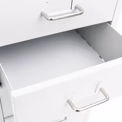 vidaXL Mobile File Cabinet Metal Storage Filing Cabinet Multi Colours/Models - white, 8 drawers - Additional view 5
