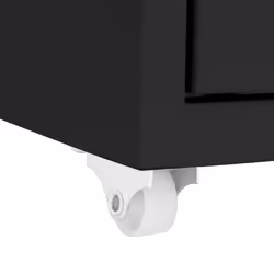 vidaXL Mobile File Cabinet Black Metal Office Storage File Filing Cabinet - Additional view 7