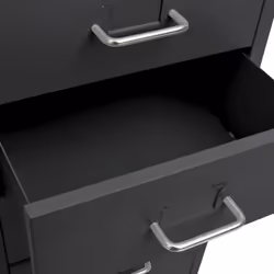 vidaXL Mobile File Cabinet Metal Storage Filing Cabinet Multi Colours/Models - anthracite, 8 drawers - Additional view 5