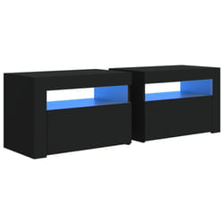 VidaXL 3080735 nightstand/bedside table Black