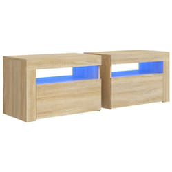 VidaXL 3080737 nightstand/bedside table Oak
