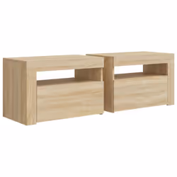VidaXL 3080737 nightstand/bedside table Oak