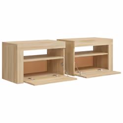 VidaXL 3080737 nightstand/bedside table Oak - Additional view 5