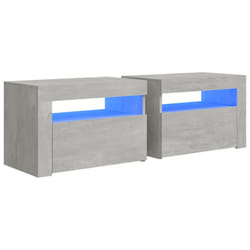 VidaXL 3080738 nightstand/bedside table Concrete colour