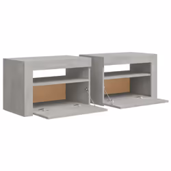 VidaXL 3080738 nightstand/bedside table Concrete colour - Additional view 5