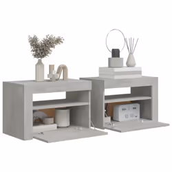 VidaXL 3080738 nightstand/bedside table Concrete colour - Additional view 7