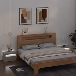 VidaXL 3080738 nightstand/bedside table Concrete colour - Additional view 8