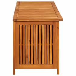 vidaXL Solid Acacia Wood Garden Storage Box Outdoor Wooden Pillow Blanket Box - Additional view 4