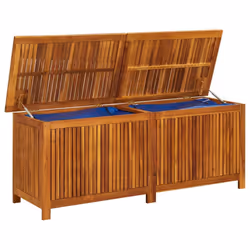 vidaXL Solid Acacia Wood Garden Storage Box Outdoor Wooden Pillow Blanket Box - Additional view 6
