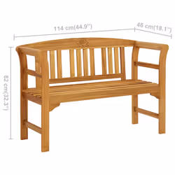 VidaXL 316497 outdoor bench Acacia wood - Additional view 6