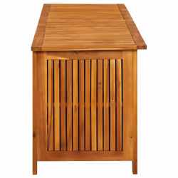 vidaXL Solid Acacia Wood Garden Storage Box Pillow Blanket Box Hallway Bench - Additional view 4