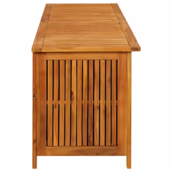 vidaXL Solid Acacia Wood Garden Storage Box Pillow Blanket Box Hallway Bench - Additional view 4