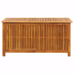 vidaXL Solid Acacia Wood Garden Storage Box Entryway Patio Storage Bench Box - Additional view 4