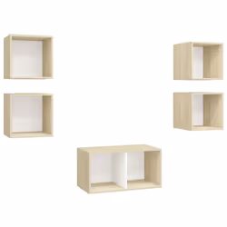VidaXL 3079606, White, Wood, Wood, 370 mm, 370 mm, 720 mm