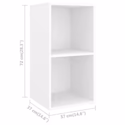 vidaXL TV Cabinet Set 3 Piece White Engineered Wood Hanging TV Unit Cabinet - Additional view 5