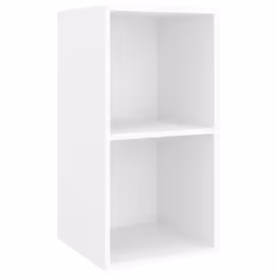 vidaXL TV Cabinet Set 3 Piece White Engineered Wood Hanging TV Unit Cabinet