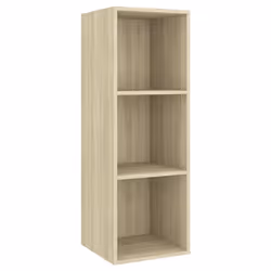 vidaXL TV Cabinet Set 3 Piece Sonoma Oak Chipboard Stand Living Room Furniture - Additional view 4