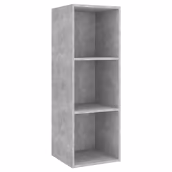 vidaXL TV Cabinet Set 3 Piece Concrete Grey Engineered Wood Stereo Cabinet - Additional view 4