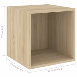 vidaXL TV Cabinet Set 4 Piece Sonoma Oak Engineered Wood TV Unit Hifi Cabinet - Additional view 5