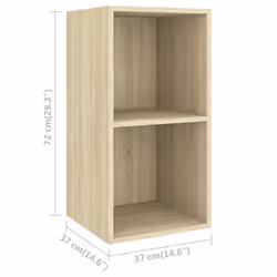 vidaXL TV Cabinet Set 4 Piece Sonoma Oak Engineered Wood TV Unit Hifi Cabinet - Additional view 6