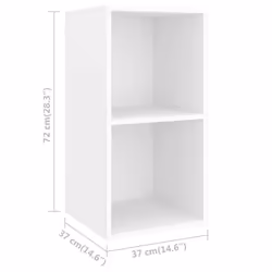 vidaXL TV Cabinet Set 4 Piece White Chipboard Lowboard Living Room Furniture - Additional view 6