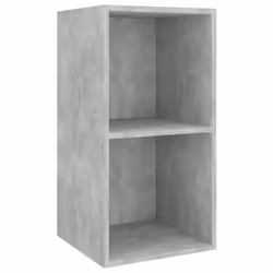 vidaXL 2x Wall Mounted TV Cabinets Concrete Grey Engineered Wood TV Stand