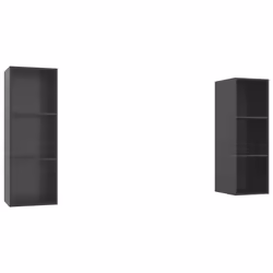 VidaXL 3079861, Grey, Wood, Wood, 370 mm, 370 mm, 1070 mm