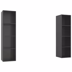 VidaXL 3079870, Grey, Wood, Wood, 370 mm, 370 mm, 1425 mm