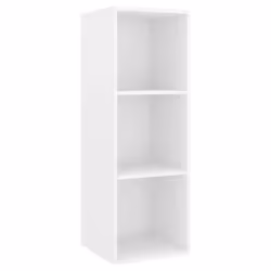 vidaXL 4x Wall Mounted TV Cabinets White Engineered Wood Hifi TV Stand Unit