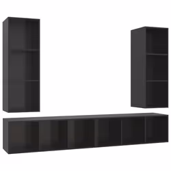 VidaXL 3079887, Black, Wood, Wood, 370 mm, 370 mm, 1070 mm