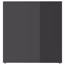 vidaXL 2x TV Cabinets High Gloss Grey Engineered Wood Hanging TV Unit Cabinet - Additional view 5