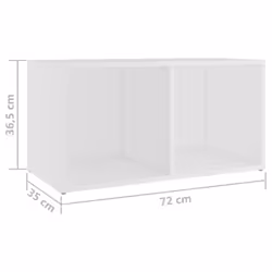 vidaXL 4x TV Cabinets White Chipboard Home Furniture TV Stand Cabinet Unit - Additional view 6