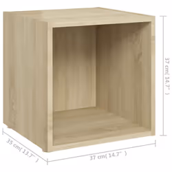 vidaXL TV Cabinet Set 6 Piece Sonoma Oak Engineered Wood TV Unit Hifi Cabinet - Additional view 8