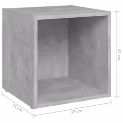 vidaXL TV Cabinet Set 8 Piece Concrete Grey Chipboard Lowboard Living Room - Additional view 8