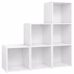 vidaXL TV Cabinet Set 3 Piece White Engineered Wood Hanging TV Unit Cabinet
