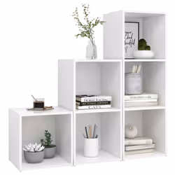 vidaXL TV Cabinet Set 3 Piece White Engineered Wood Hanging TV Unit Cabinet
