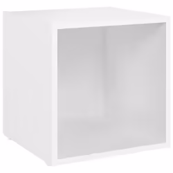vidaXL TV Cabinet Set 3 Piece White Engineered Wood Hanging TV Unit Cabinet - Additional view 7