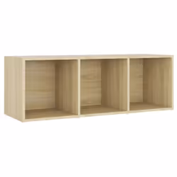 vidaXL TV Cabinet Set 3 Piece Sonoma Oak Chipboard Stand Living Room Furniture