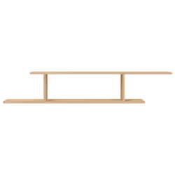 vidaXL Wall-Mounted TV Shelf Sonoma Oak Engineered Wood Hanging Display Shelf - Additional view 4
