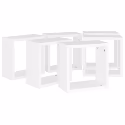 vidaXL 6x Wall Cube Shelves White Storage Wall Hanging Floating Shelf Unit - Additional view 6