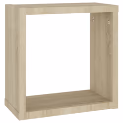 vidaXL 4x Wall Cube Shelves Sonoma Oak Storage Wall Hanging Floating Shelf - Additional view 7