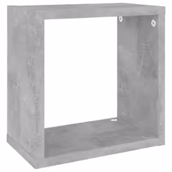 vidaXL 4x Wall Cube Shelves Concrete Grey Storage Wall Hanging Floating Shelf - Additional view 7