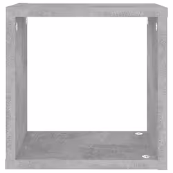 vidaXL 4x Wall Cube Shelves Concrete Grey Storage Wall Hanging Floating Shelf - Additional view 8