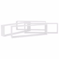 vidaXL 4x Wall Cube Shelf White Engineered Wood Storage Hanging Floating Shelf - Additional view 5