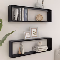 VidaXL 807082 shelve Wood Black